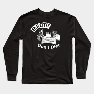 Rebel Cat Feminists Long Sleeve T-Shirt